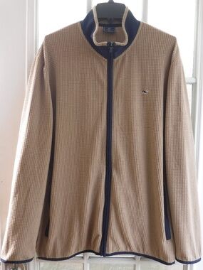 Vineyard Vines Beige Color Full Zip Up Long Sleeve Jacket